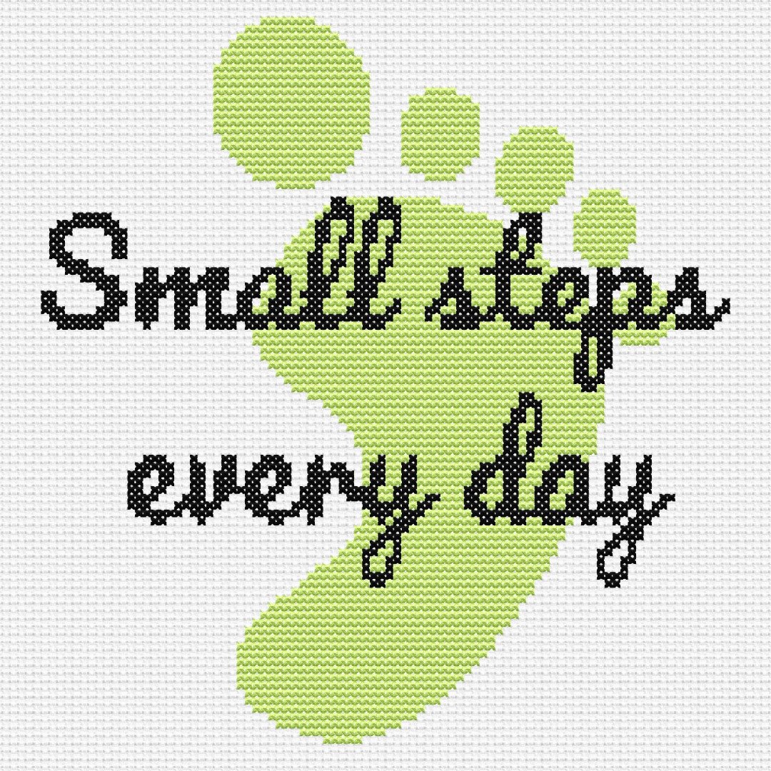 Phrase cross stitch pattern, simple cross stitch chart, embroidery pattern - 其他数码商品 - 其他材质 