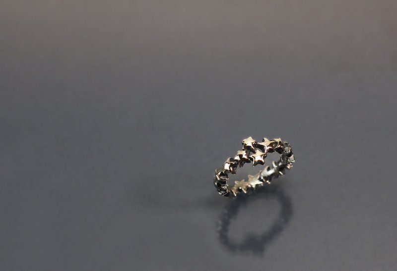 图像系列-小星星925银戒 - 戒指 - 纯银 