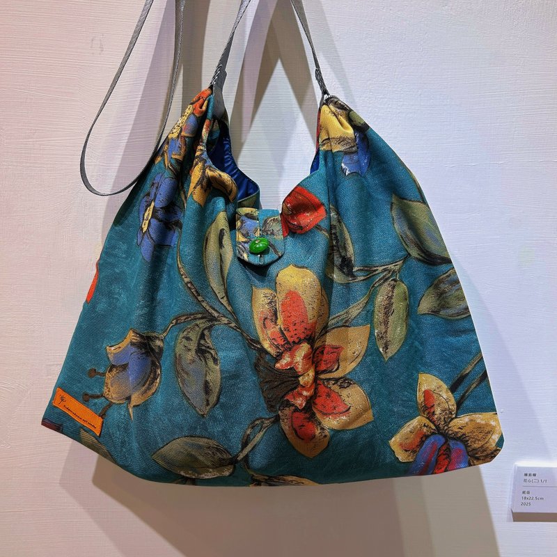 斜背百变包 万用/外出/环保 台湾手工包袋 橄榄蕴香 - 侧背包/斜挎包 - 棉．麻 