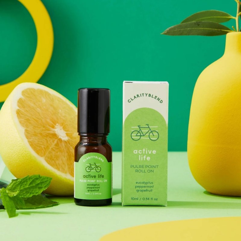 英国Clarity Blend Active Life 精油滚珠 - 香薰/精油/线香 - 精油 蓝色