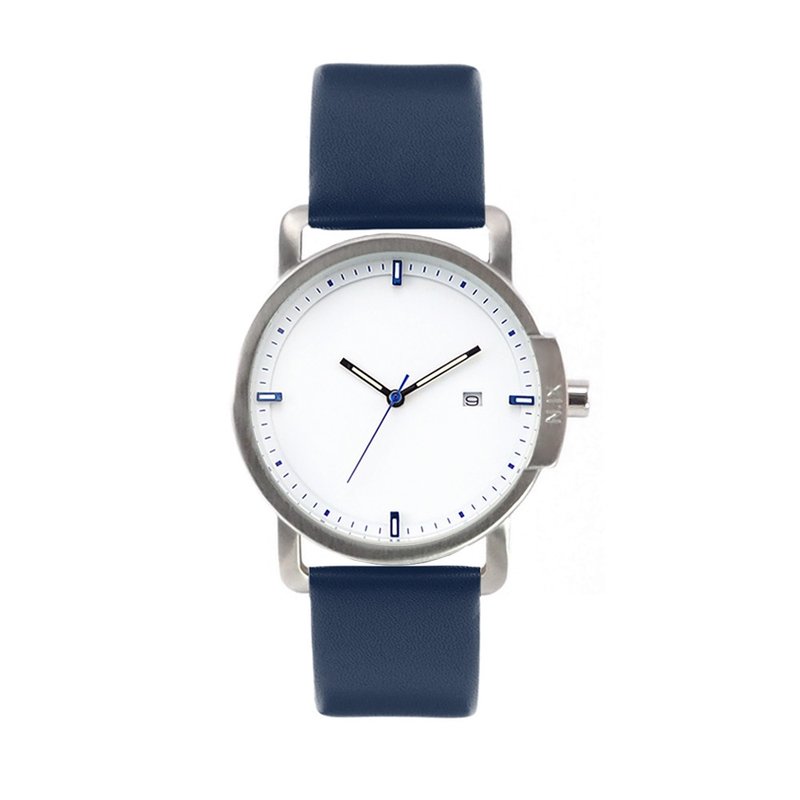 Minimal Watches: Ocean Project - Ocean02-Navy. - 女表 - 真皮 蓝色