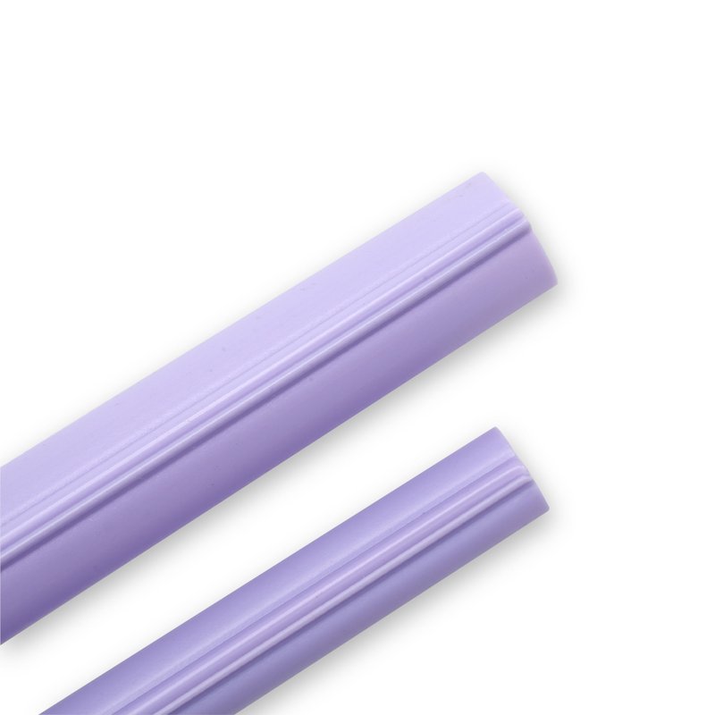 【吸吸管】-Violet 2715-  打开清洗、卷曲收纳、直接戳膜好方便 - 环保吸管 - 塑料 紫色