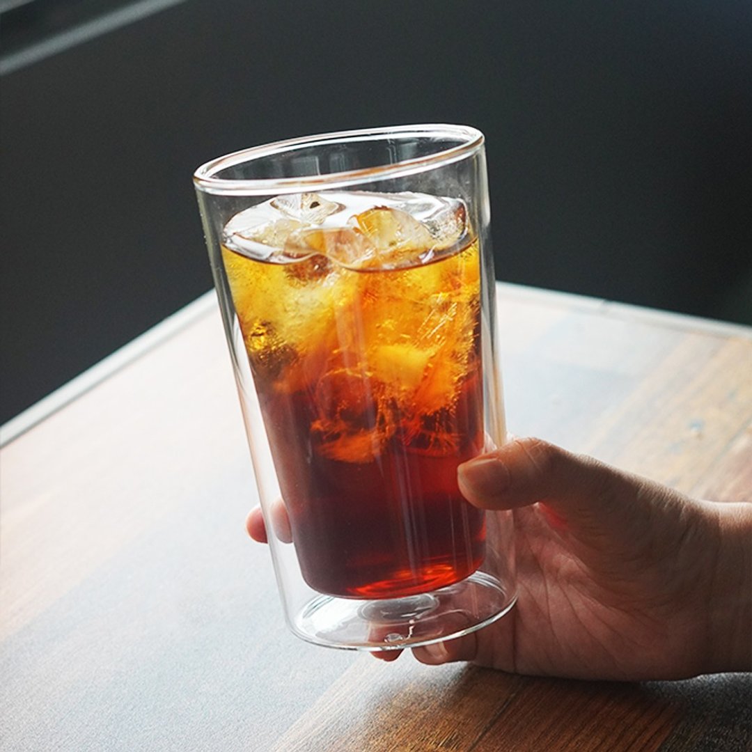 品味与感官双重享受丨 Driver 耐热双层玻璃杯 -400ml - 玻璃杯 - 玻璃 白色