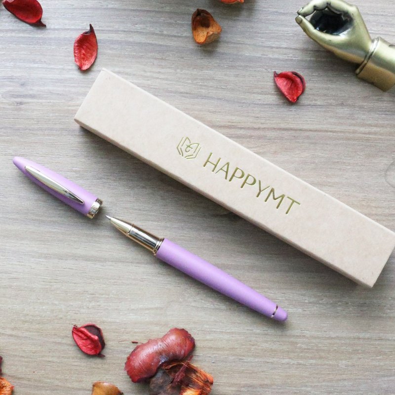 【定制化礼物】HAPPYMT开心钢珠笔-薰衣紫金夹 可快速出货 - 钢珠笔 - 铜/黄铜 紫色