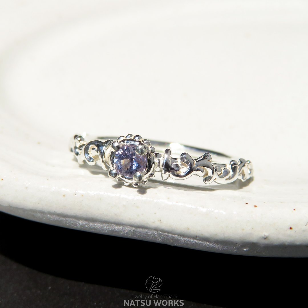尖晶石戒指 / Gem and Botanical Spinel Ring - 戒指 - 宝石 紫色