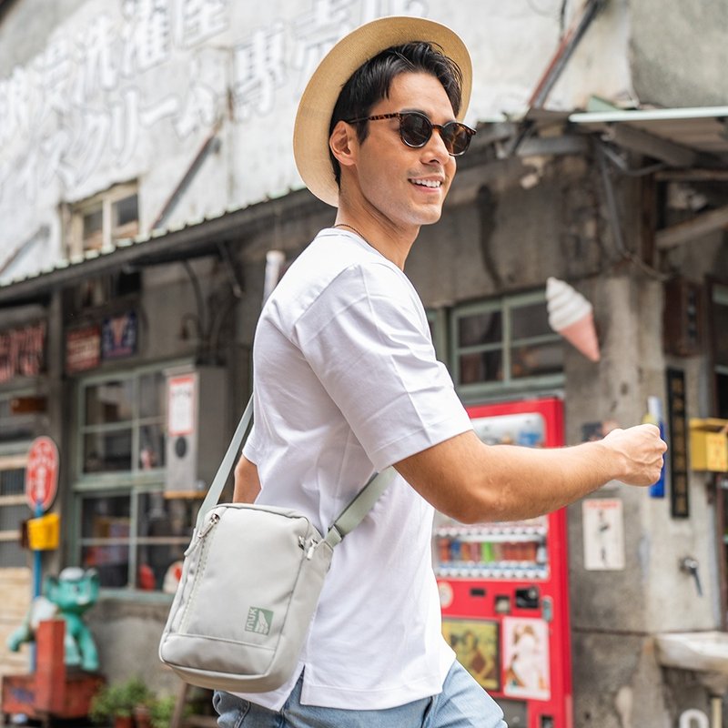 环保调色板 肩背小包  Eco Primary  Nuna2_RP  龙井绿  3L - 侧背包/斜挎包 - 聚酯纤维 绿色