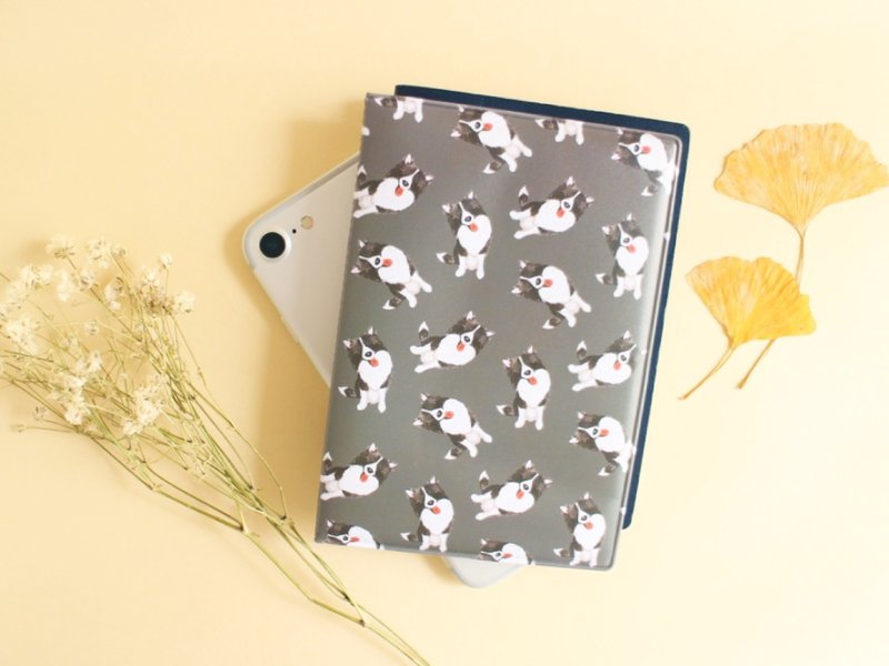 边境牧羊犬 边牧 小狗 护照夹 护照套 - 护照夹/护照套 - 塑料 灰色