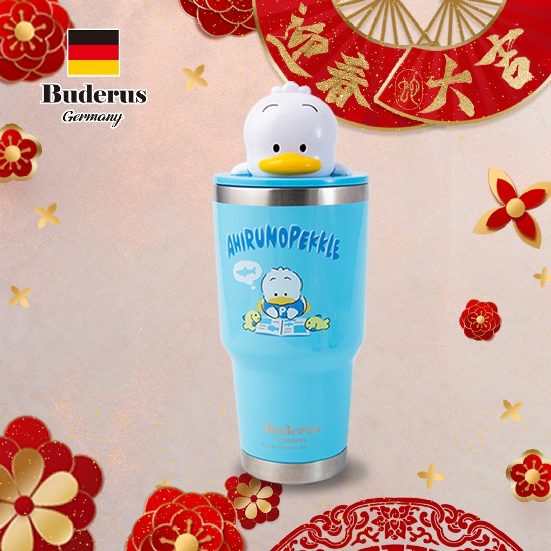 厨旧布新迎新年【Buderus】三丽鸥联名款陶瓷冰霸杯 900ml 贝克鸭 - 保温瓶/保温杯 - 不锈钢 多色