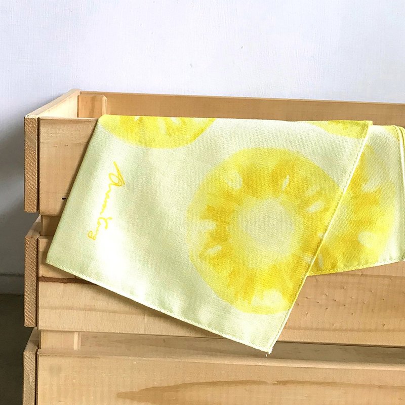 凤梨多 Pineapples - 布巾/方巾 - 手帕/方巾 - 棉．麻 