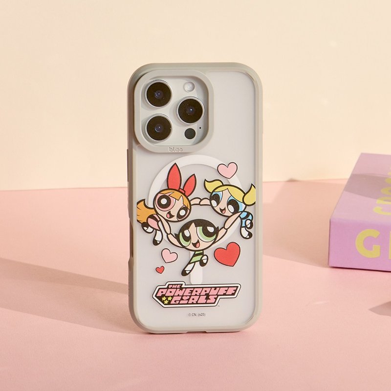 飞天小女警爱心旋转极光雾透MagSafe iPhone手机壳 - 手机壳/手机套 - 塑料 透明