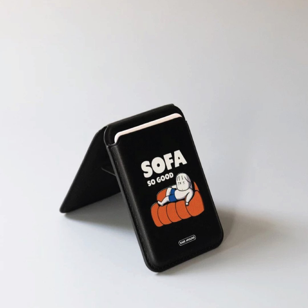 MagSafe 卡套 - SOFA SO GOOD - 手机配件 - 真皮 黑色