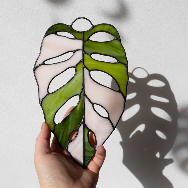 彩色玻璃图案，可打印图案，彩色玻璃龟背竹图案，PDF - 其他数码商品 - 其他材质 