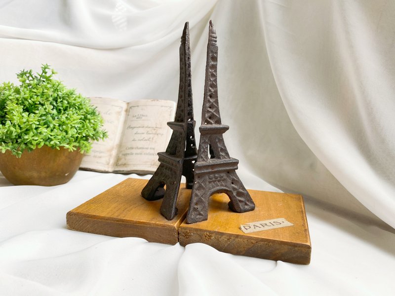 【好日恋物】优雅古物巴黎铁塔艾菲尔铁塔La Tour Eiffel书架书挡 - 书架/书挡 - 其他金属 咖啡色