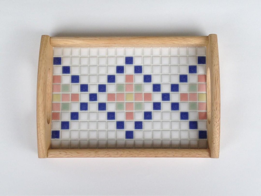 Mosaic tile tray - 托盘/砧板 - 瓷 多色