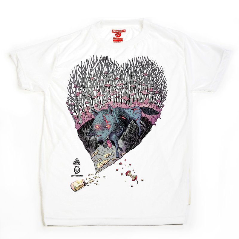 Forest Heart unisex men woman cotton mix Chapter One T-shirt - 男装上衣/T 恤 - 棉．麻 白色