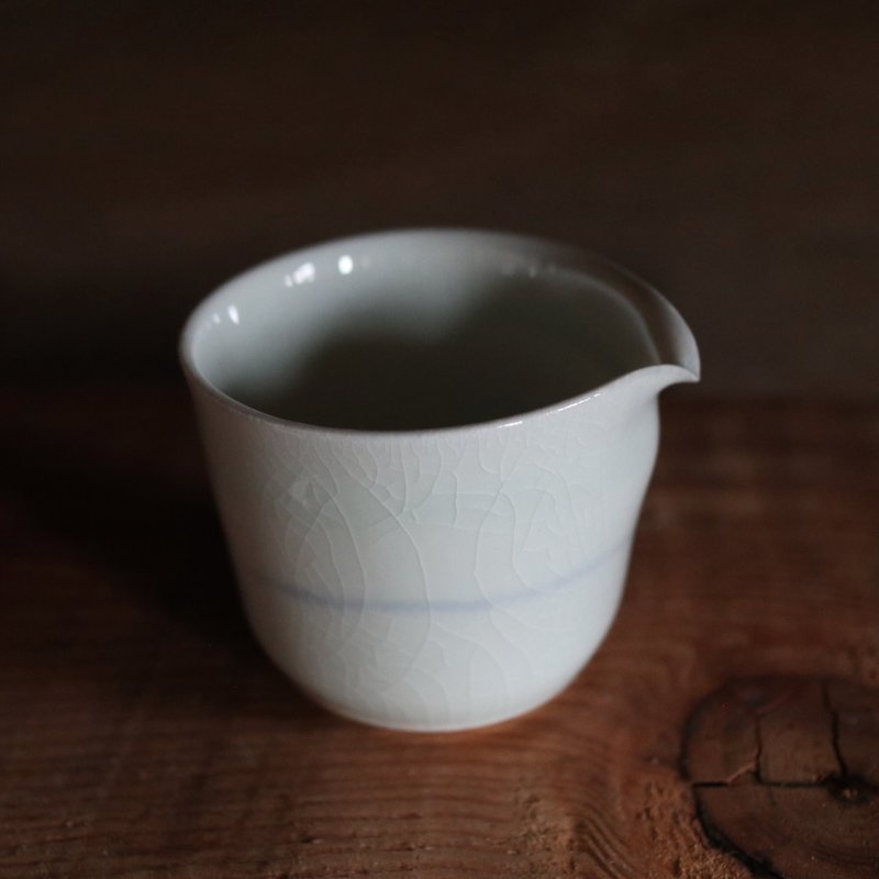 墨弦・柴烧匀杯 100ml - 茶具/茶杯 - 瓷 白色