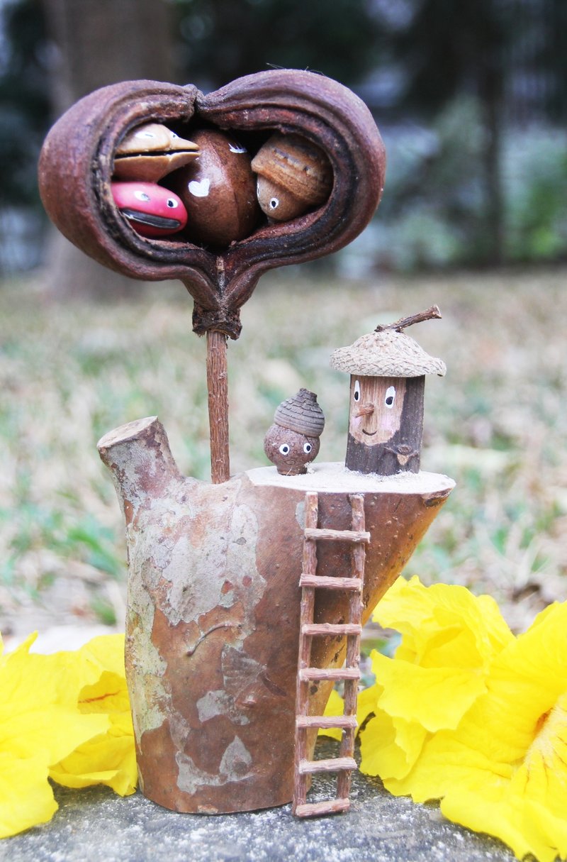 果实创作-彼此相爱 - 摆饰 - 木头 