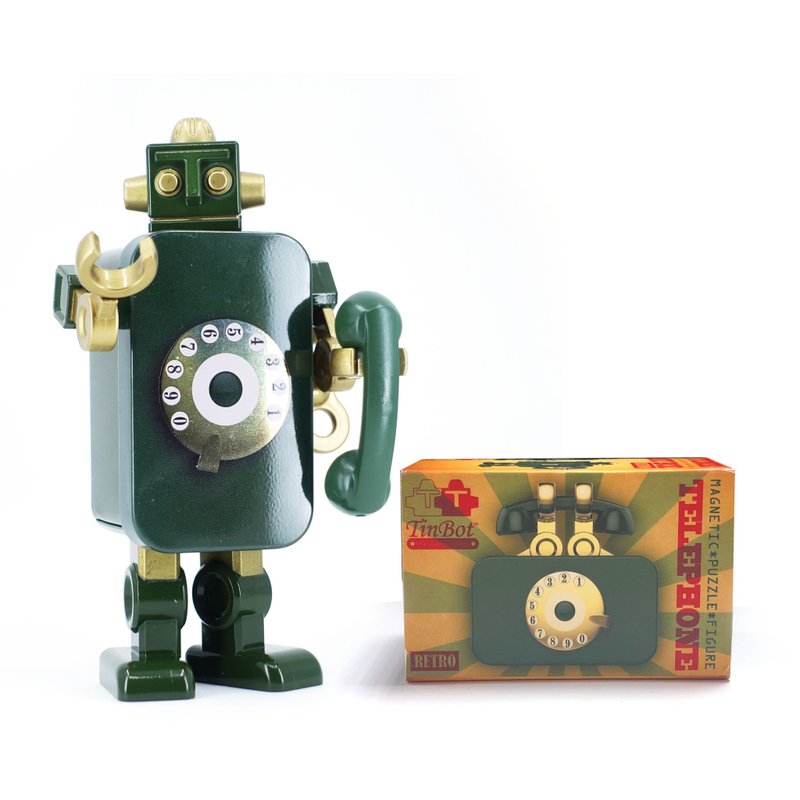 怀旧电话铁宝 - 玩偶/公仔 - 其他金属 绿色