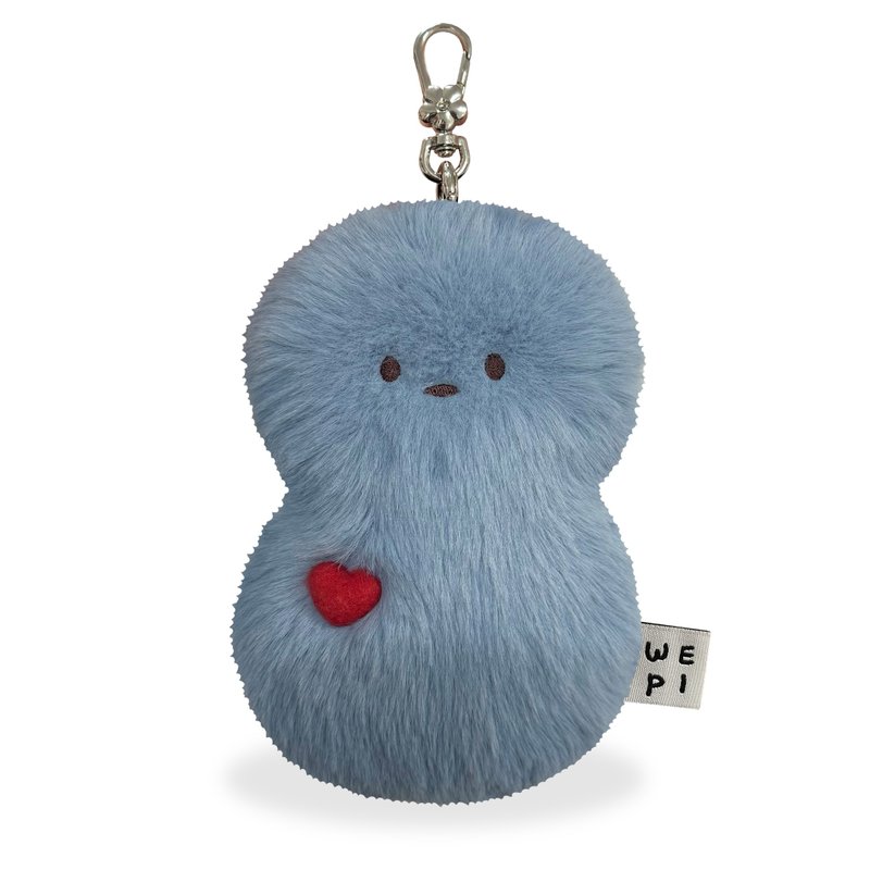 雪人暖心卡套 (11X16cm) / 手工迷你玩偶包包吊饰 礼物 - 钥匙链/钥匙包 - 其他材质 蓝色