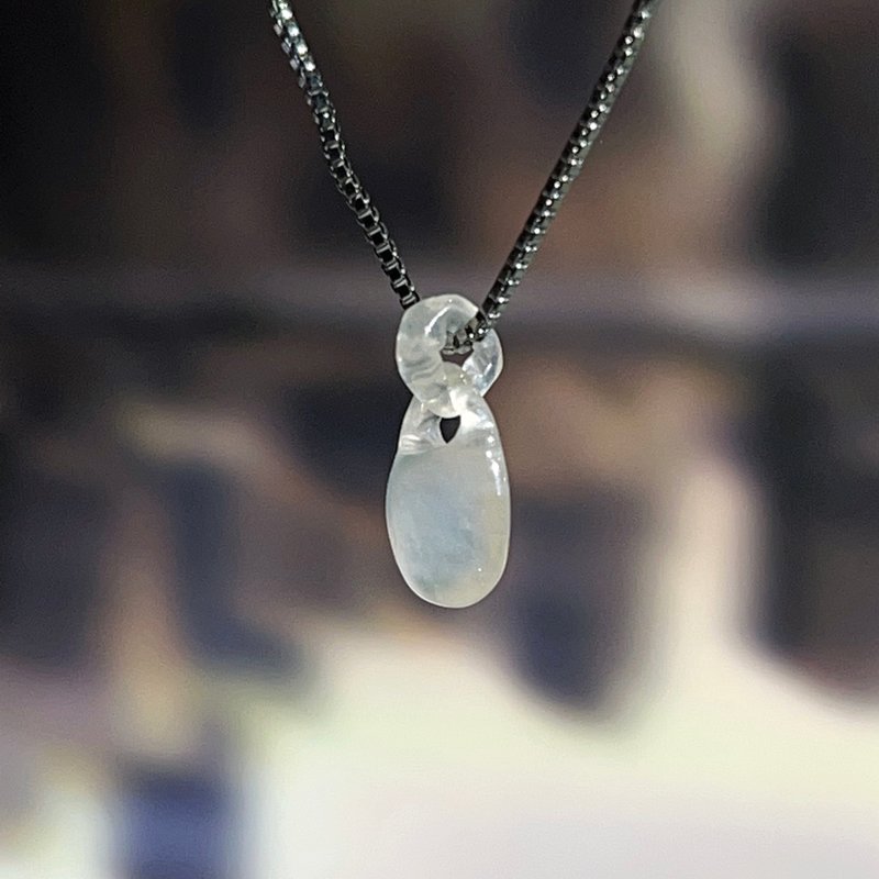 【愿·事事如意】高冰种秤心如意吊坠 | 天然缅甸A货翡翠 | 送礼 - 吊饰 - 玉石 透明