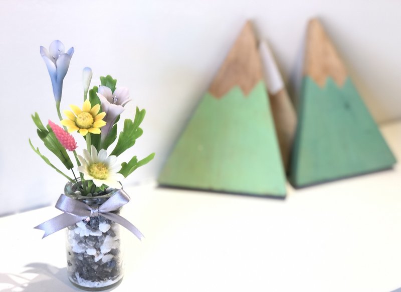 不老花艺小盆栽-小雏菊 - 摆饰 - 粘土 