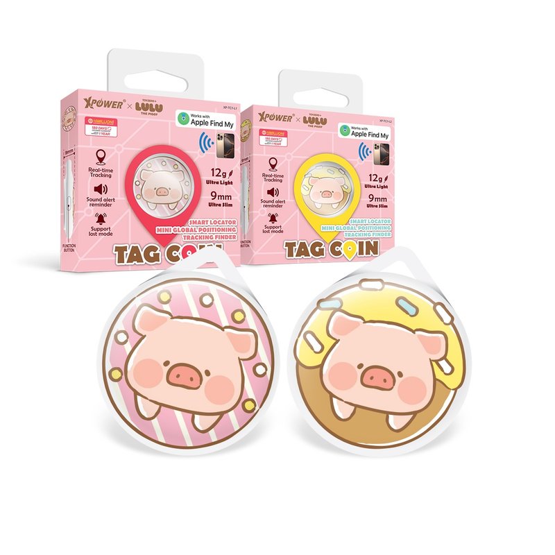 XPower x 罐头猪LuLu TC1智能定位器TAG COIN - 其他 - 其他金属 多色