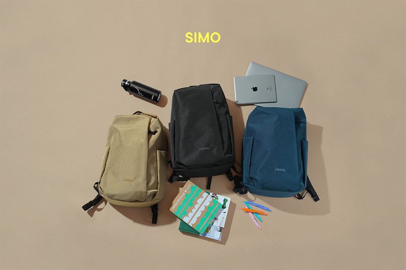 大容量防水实用后背包  SIMO | 13-16寸 Macbook Pro笔电双肩包 - 后背包/双肩包 - 聚酯纤维 多色