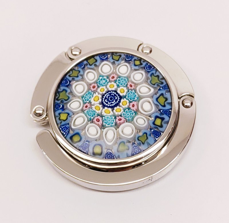 Murano意大利手工琉璃桌边挂勾 - 千花(蓝白) - 其他 - 玻璃 蓝色