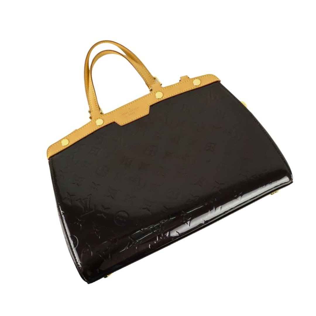 LOUIS VUITTON 经典Amarante Monogram Vernis Alma MM 手提包 (01410) - 侧背包/斜挎包 - 真皮 黑色