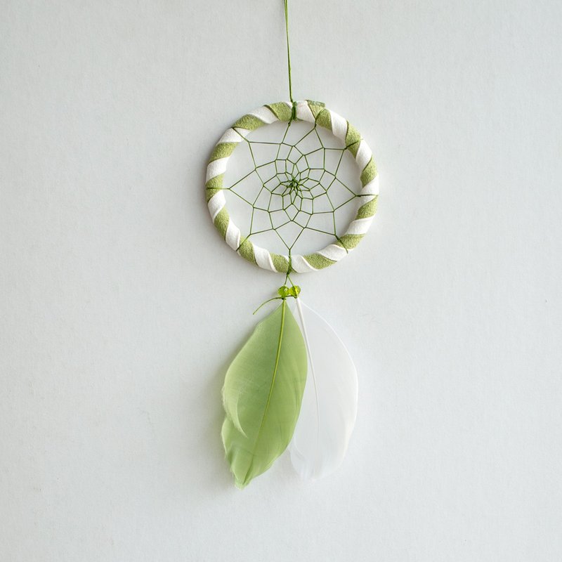 夏至绿 (清新双色款式) - 捕梦网 成品 -  交换礼物 - 吊饰 - 其他材质 绿色