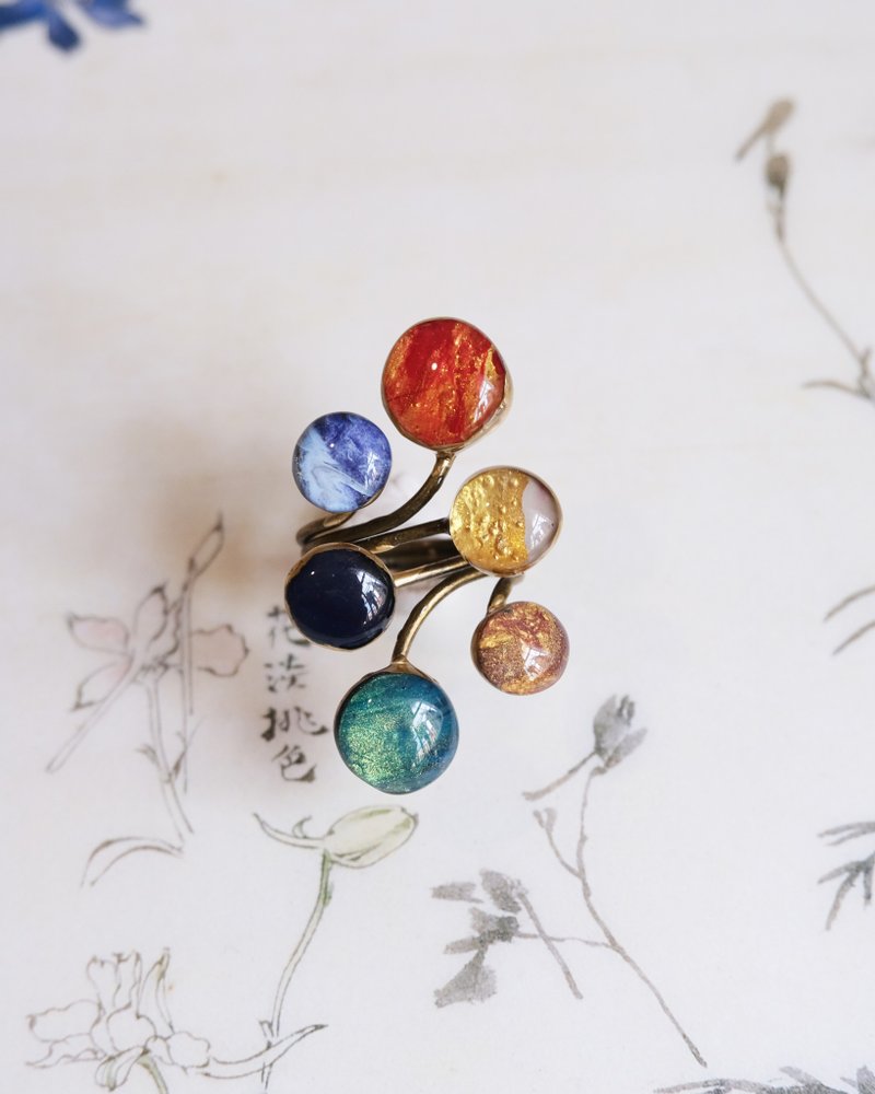 均码戒指 爱的星尘 - 戒指 - 其他材质 多色