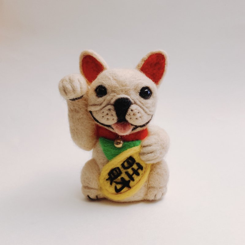 招财猫/狗 (羊毛毡 | 定制化) 高13cm - 摆饰 - 羊毛 多色