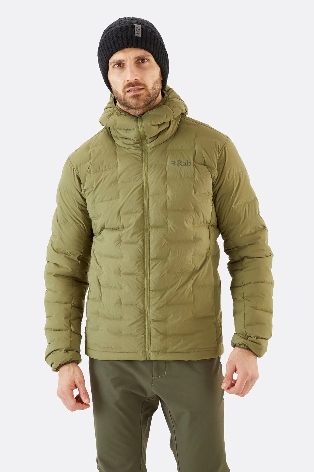 【RAB】Cubit Stretch Down Hoody 保暖羽绒连帽外套男款 绿泥石 - 男装运动衣 - 聚酯纤维 多色