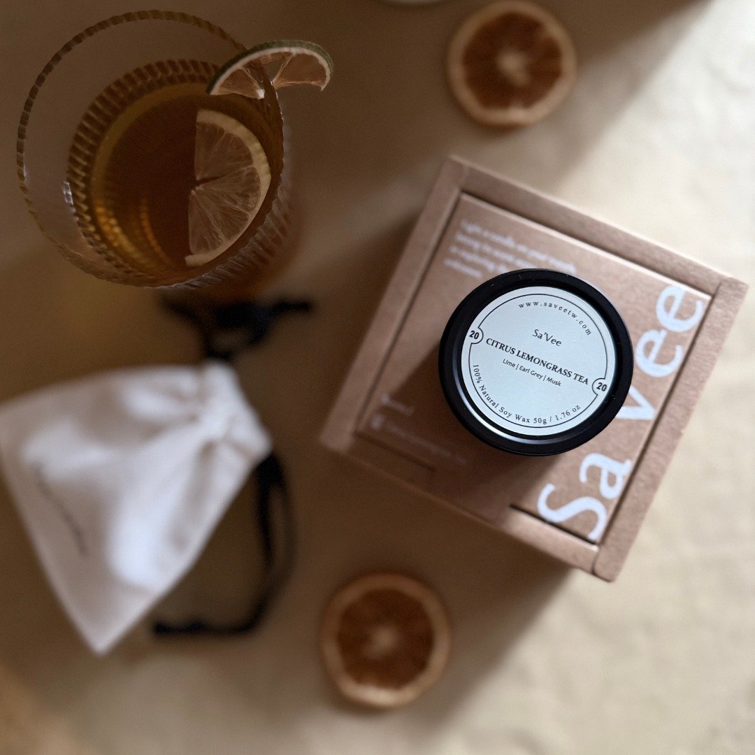 旅行蜡烛 - 柑橘茶香调 No.20 Citrus Lemongrass Tea 香柠茶 - 蜡烛/烛台 - 其他金属 黑色