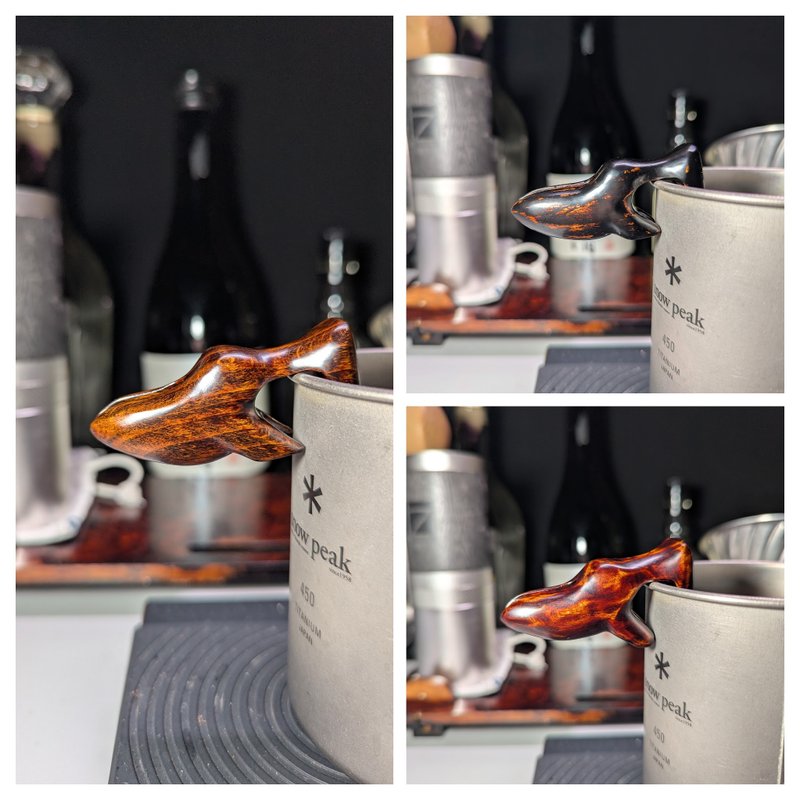 手冲壶嘴 立体版  鲸鱼 - 咖啡壶/周边 - 木头 咖啡色