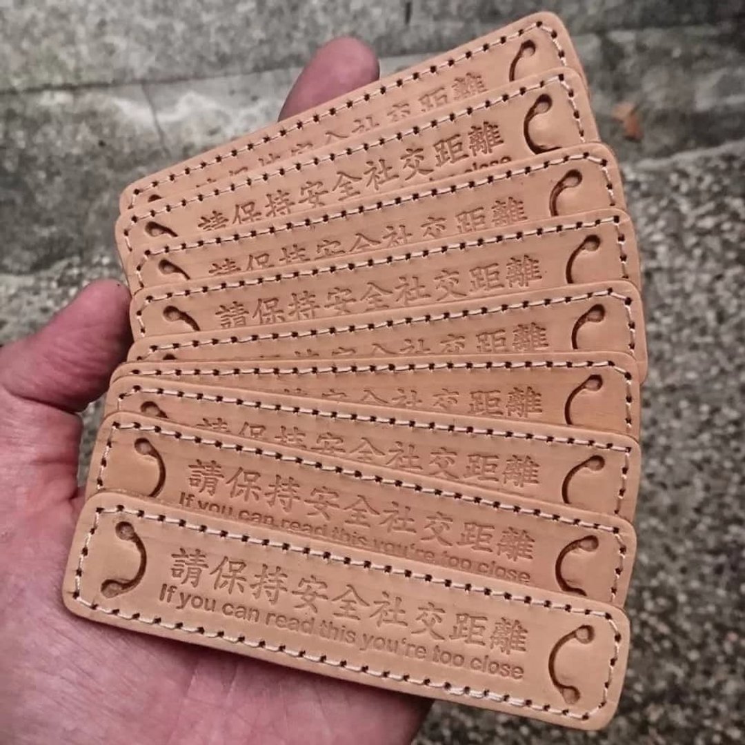 Mask leather pad - 口罩减压垫 / 耳朵不痛了 - 口罩 - 真皮 橘色