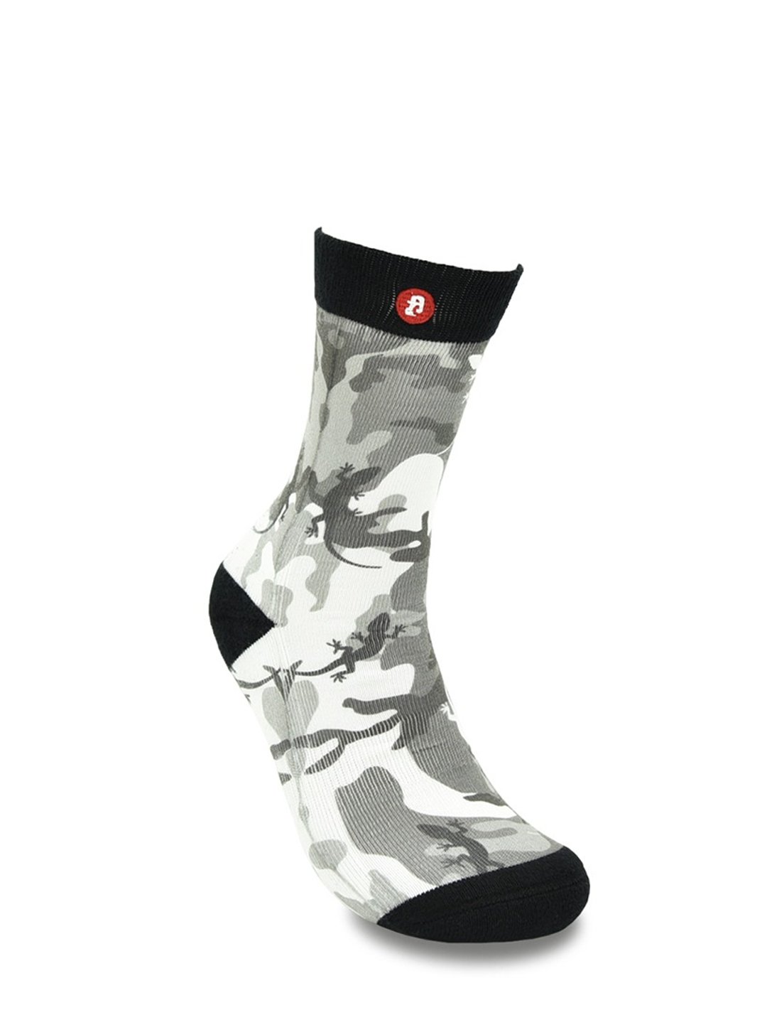 美国Fools Day印花袜子－Lizard Grey Camouflage 00205 - 袜子 - 其他材质 灰色