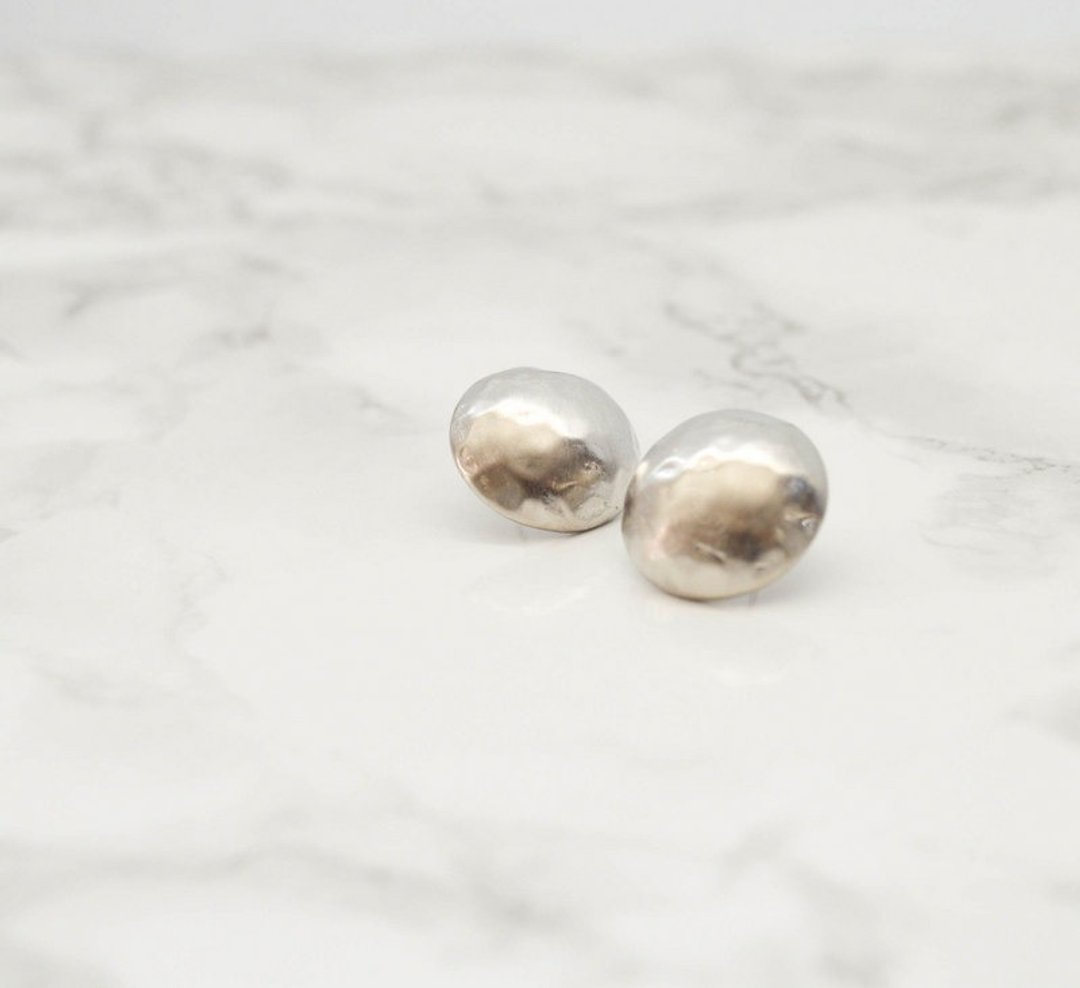 Earrings / Perfect Circle Pierce / ornament silver 簡單 Mimi环 - 耳环/耳夹 - 其他金属 银色