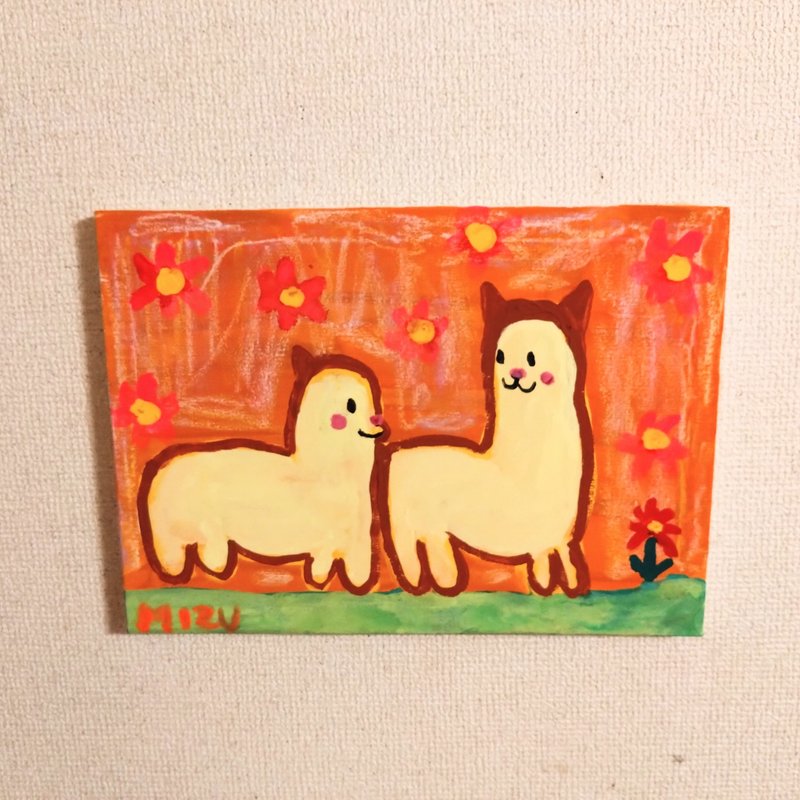 原画，独一无二，一起在花丛中玩耍 - 海报/装饰画/版画 - 其他材质 