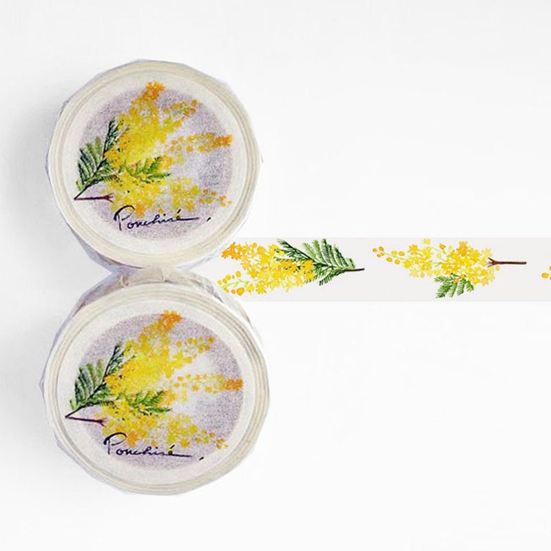 Mimosa masking tape - 纸胶带 - 纸 黄色