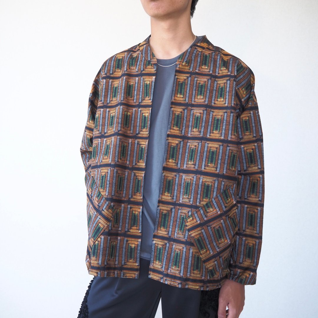 【日本制造】额外长袖夹克、复古和服夹克男士、升级改造 - 男装外套 - 丝．绢 多色
