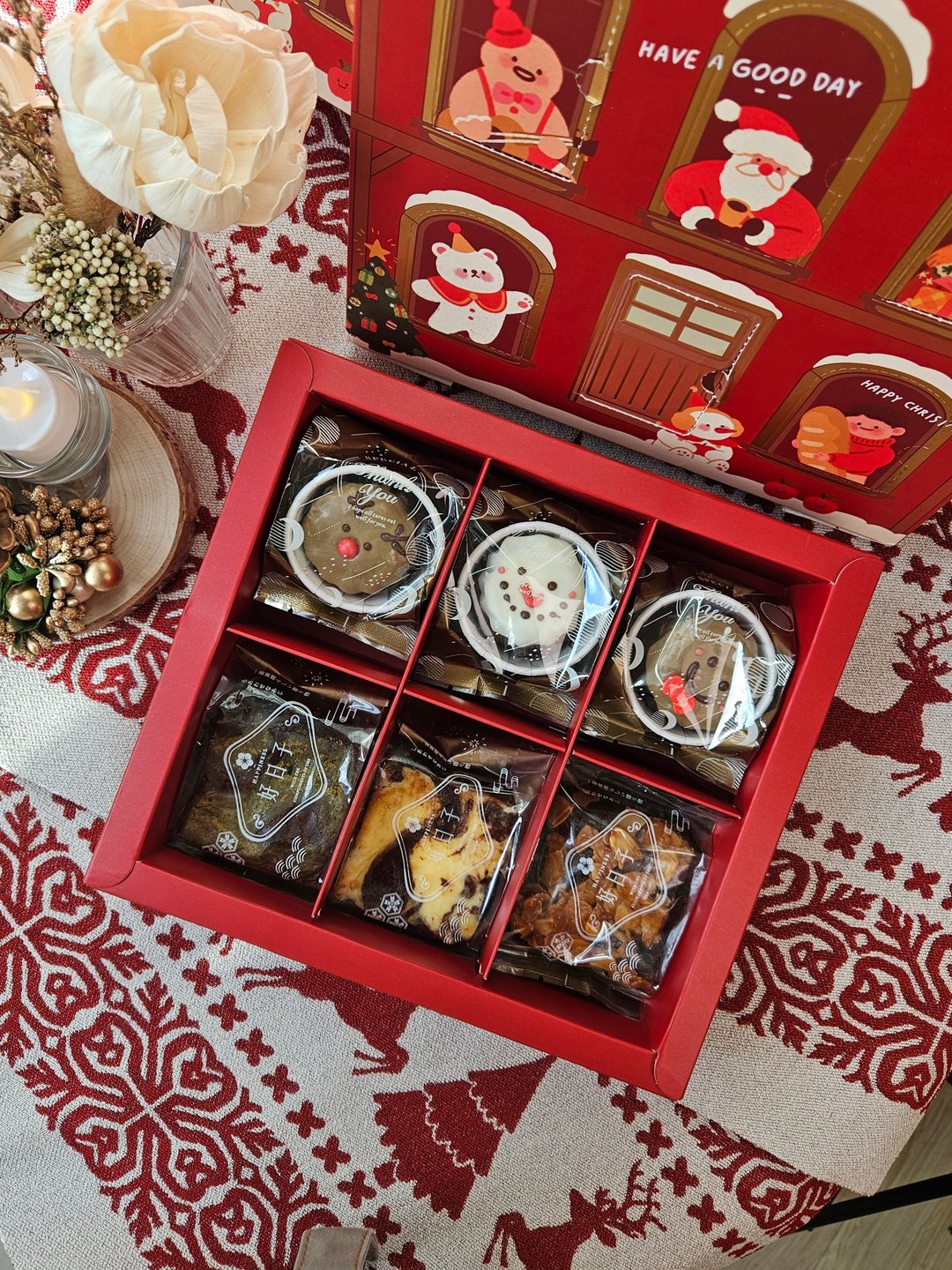 【圣诞倒数礼盒】圣诞可丽露*3+限定布朗尼*3 - 蛋糕/甜点 - 新鲜食材 红色
