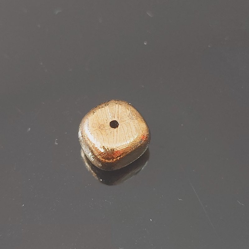 天铁单珠 (扁珠-5x10mm-金色) - 金工/饰品 - 其他金属 金色