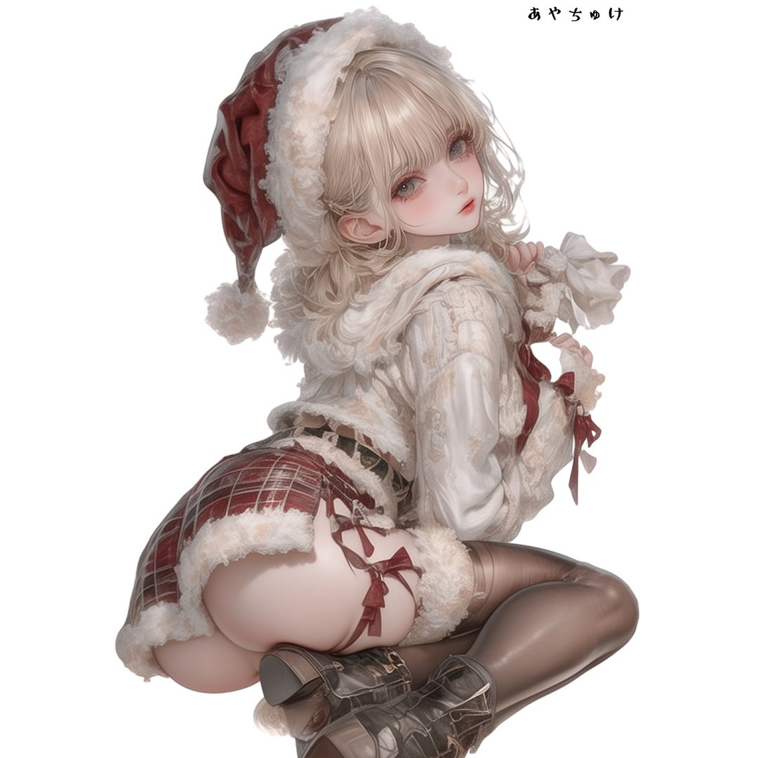 【12月新品3】07-107-0031 人物贴纸 圣诞女孩 - 贴纸 - 纸 