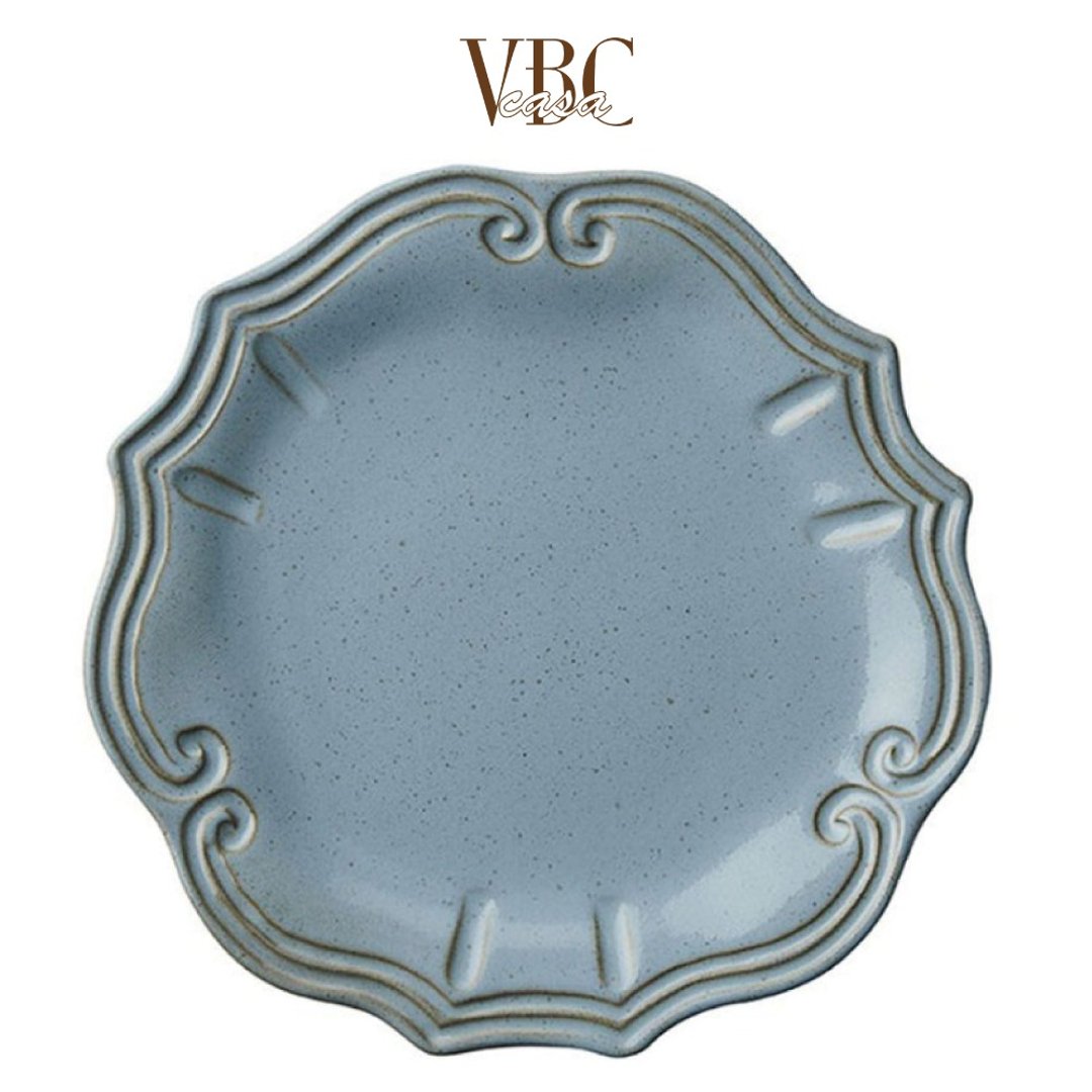 意大利VBC casa FONDACO系列 29cm主餐盘 复古灰蓝 - 盘子/餐盘/盘架 - 陶 蓝色