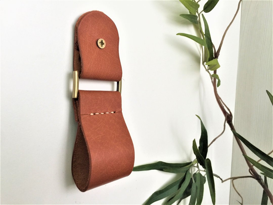皮革门把 // 抽屉手把 // 简约毛巾架 //壁挂式挂衣架 //浴室装饰 - 衣柜/鞋柜 - 真皮 