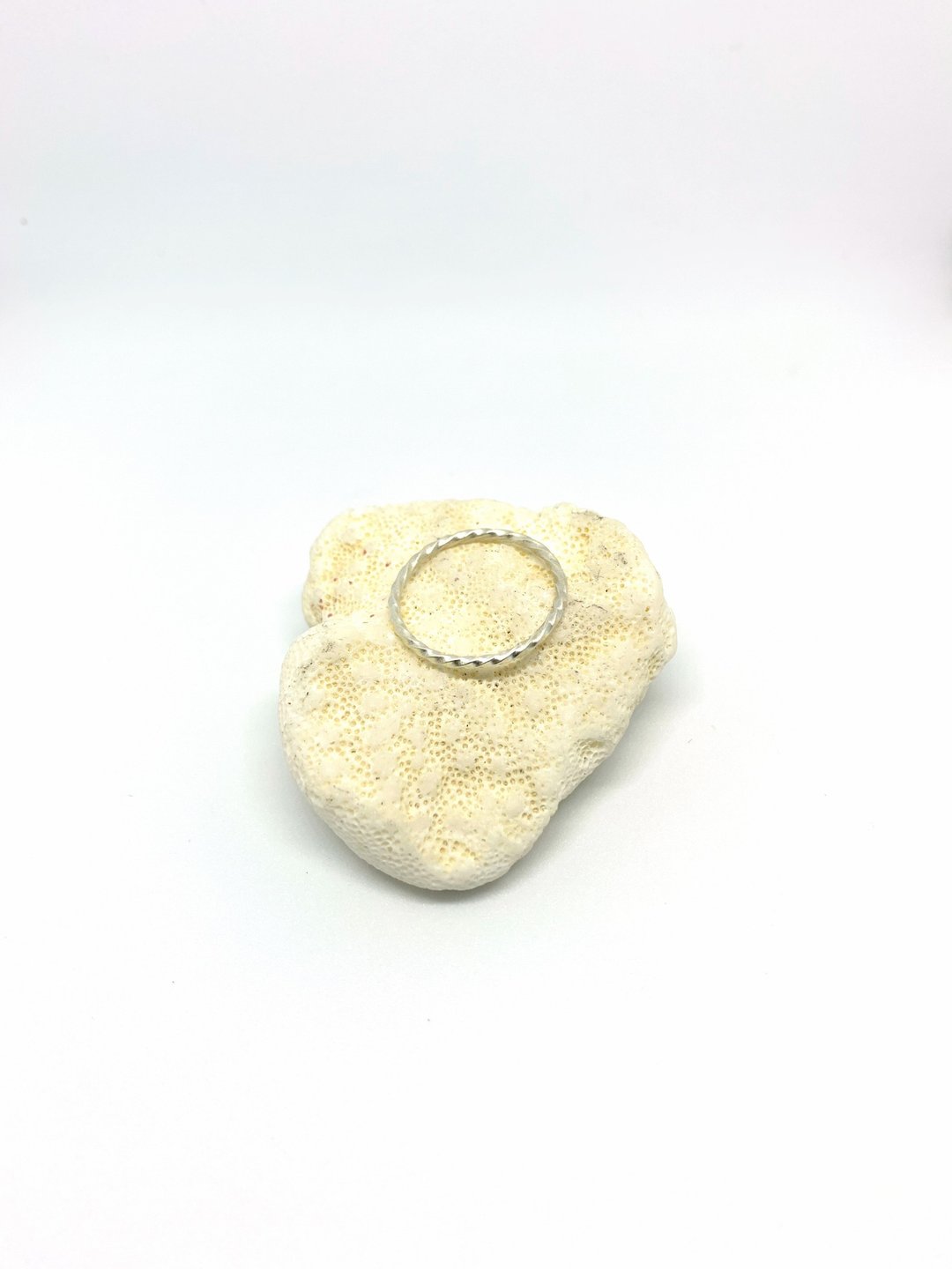 麻花线戒 - 戒指 - 纯银 银色