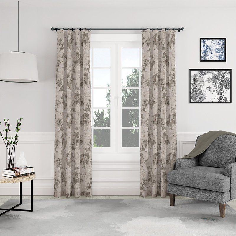 HC印花窗帘 欧美花版 HC7005 复古蔷薇舞香 - 门帘/门牌 - 聚酯纤维 