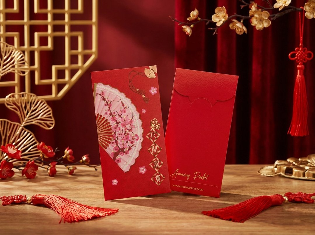 花开富贵丨创意利是封丨利是廊 - 红包/春联 - 纸 红色