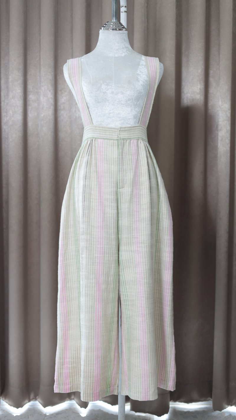 Loom & Leaf - 高腰工装连身裤  يد染手织棉 - 背带裤/连体裤 - 棉．麻 多色